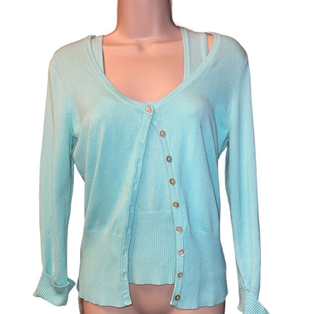 WILLI SMITH Cardigan Sweater Teal